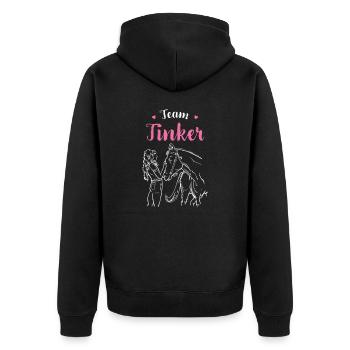 Tinker I Pony Horse Saying Motif pour cavalier - Veste à capuche bio Premium Unisexe - noir - Dos - Nico (187cm)