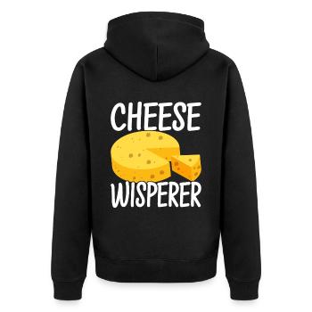 Amateurs de fromage Gouda - Veste à capuche bio Premium Unisexe - noir - Dos - Nico (187cm)