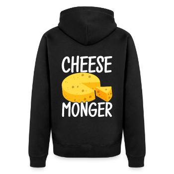 Amateurs de fromage Gouda - Veste à capuche bio Premium Unisexe - noir - Dos - Nico (187cm)