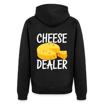 Amateurs de fromage Gouda - Veste à capuche bio Premium Unisexe - noir - Dos - Nico (187cm)