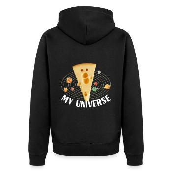 Amateurs de fromage Gouda - Veste à capuche bio Premium Unisexe - noir - Dos - Nico (187cm)