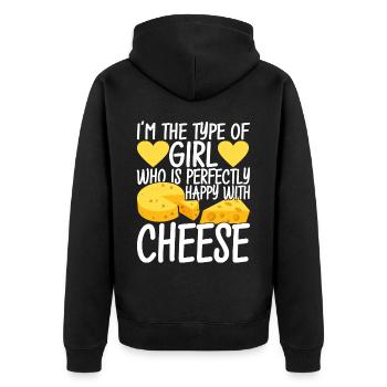Amateurs de fromage Gouda - Veste à capuche bio Premium Unisexe - noir - Dos - Nico (187cm)