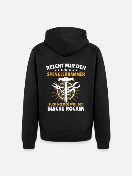 Spengler Beruf Bauspengler - Unisex Premium Bio Zip Hoodie - Schwarz