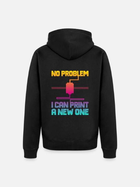 3D Printer 3D Printing - Unisex Premium Organic Zip Hoodie - black