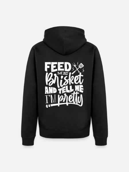 Brisketliebhaber, Briskets, BBQ - Unisex Premium Organic Zip Hoodie - black