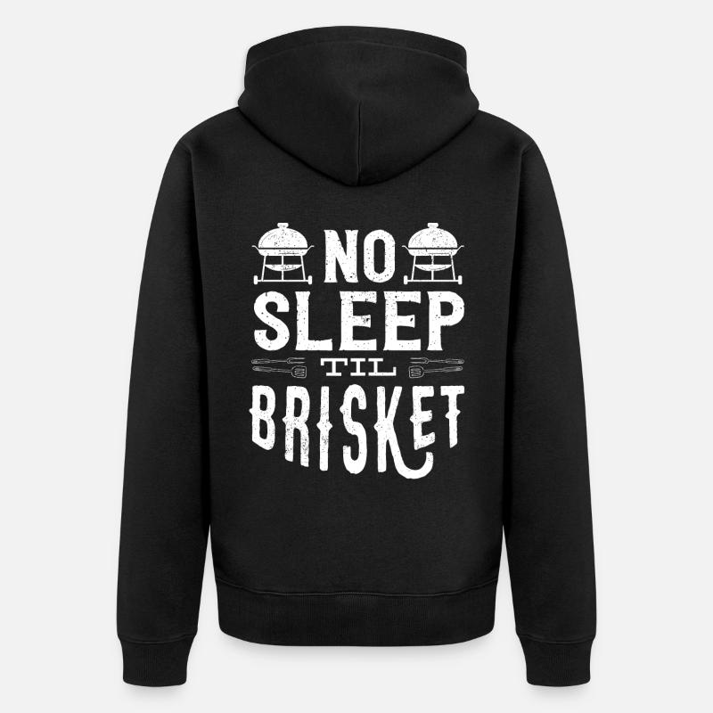 Brisketliebhaber, Briskets, BBQ - Veste à capuche bio Premium Unisexe - noir