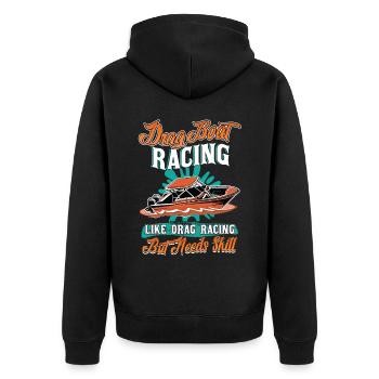 Course de dragster - comme les courses de dragsters, mais nécessite - Veste à capuche bio Premium Unisexe - noir - Dos - Nico (187cm)