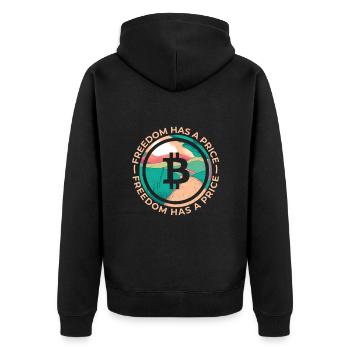 Hodler Bitcoin BTC Crypto Miner - Veste à capuche bio Premium Unisexe - noir - Dos - Nico (187cm)