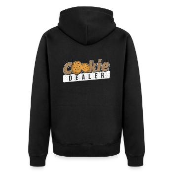 Biscuits Dealer Baking - Veste à capuche bio Premium Unisexe - noir - Dos - Nico (187cm)