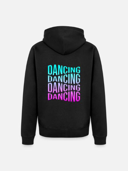 Dance - Unisex Premium Organic Zip Hoodie - black