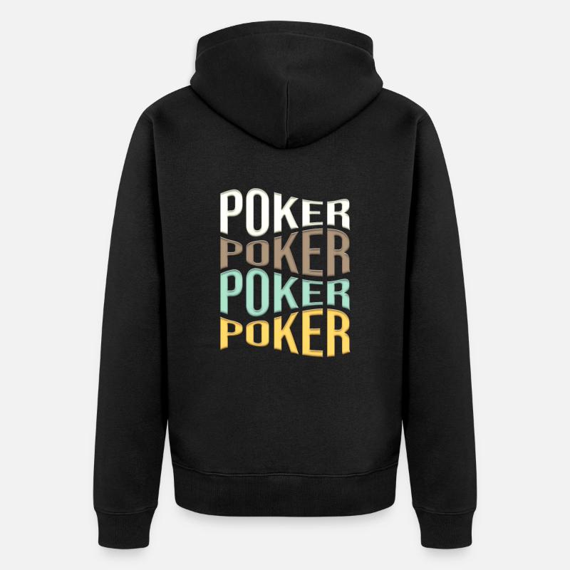 poker - Veste à capuche bio Premium Unisexe - noir