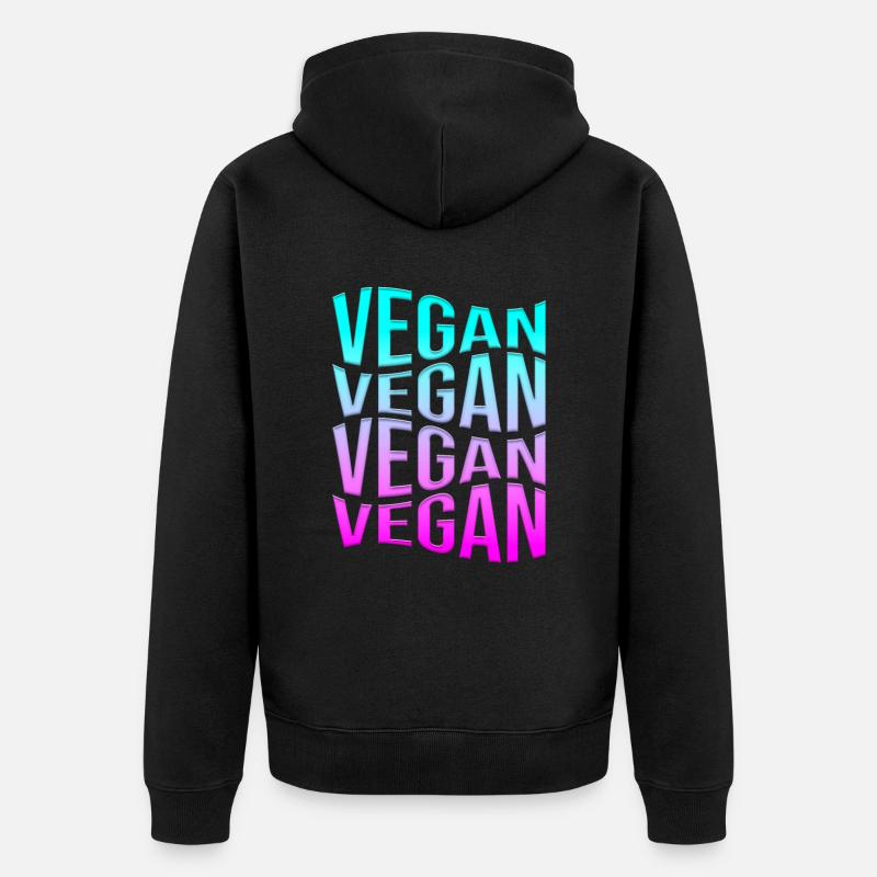 végétalien - Veste à capuche bio Premium Unisexe - noir