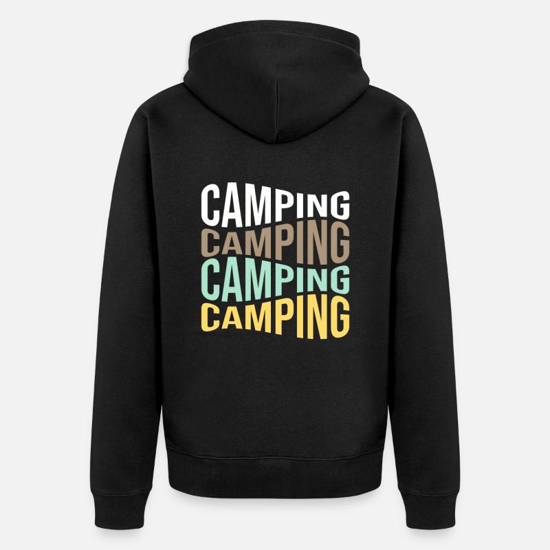 camp - Veste à capuche bio Premium Unisexe - noir