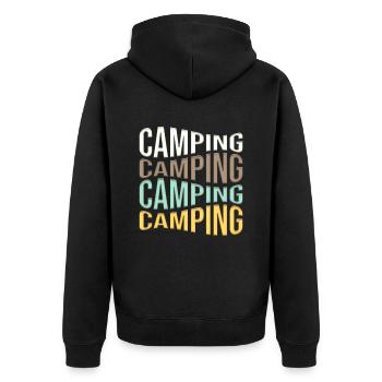 camp - Veste à capuche bio Premium Unisexe - noir - Dos - Nico (187cm)