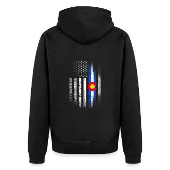 Colorado - Veste à capuche bio Premium Unisexe - noir - Dos - Nico (187cm)