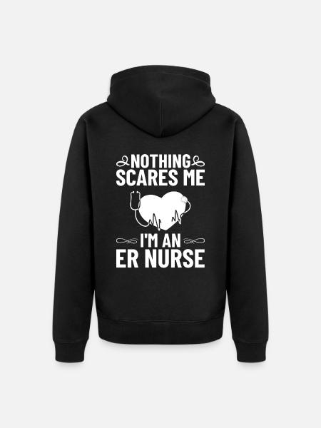 Infirmière d’urgence Premiers soins - Veste à capuche bio Premium Unisexe - noir