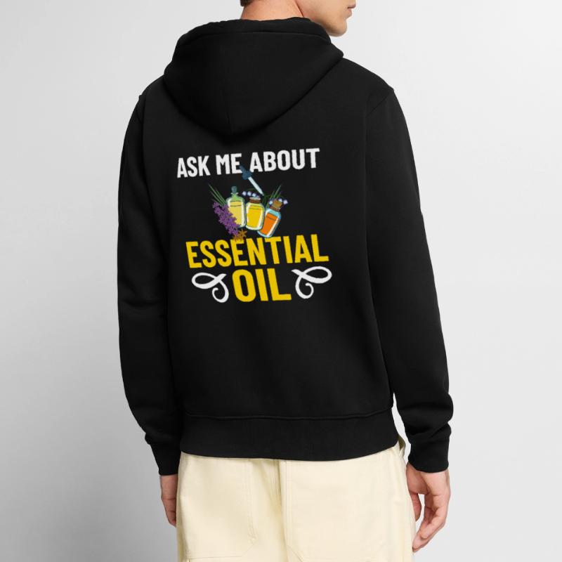 Essential Oil Diffuser Aromatherapy Plants Unisex Premium Organic Zip Hoodie