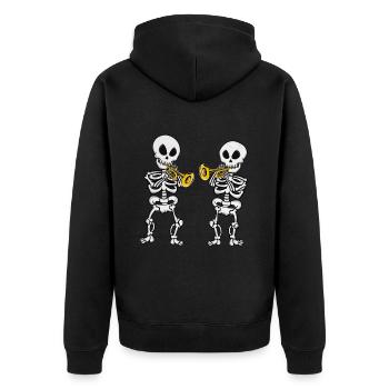Trompettiste Cadeau Musique Groupe Trompette - Veste à capuche bio Premium Unisexe - noir - Dos - Nico (187cm)