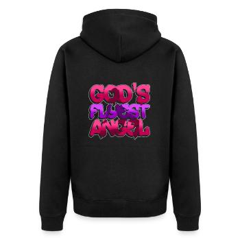 God’s Flyest Angel - Breakdance Hip Hop - Veste à capuche bio Premium Unisexe - noir - Dos - Nico (187cm)