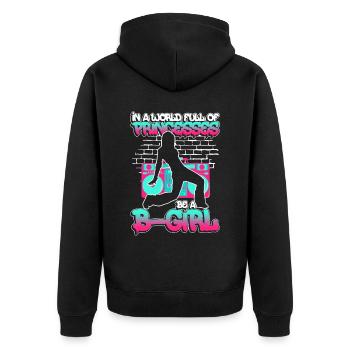 Breakdance BBoy Breakdancer Break Dance Hip Hop - Veste à capuche bio Premium Unisexe - noir - Dos - Nico (187cm)