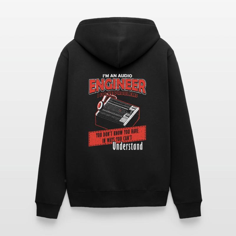 Audio Engineer Solve Problem Tontechniker Unisex Premium Bio Zip Hoodie