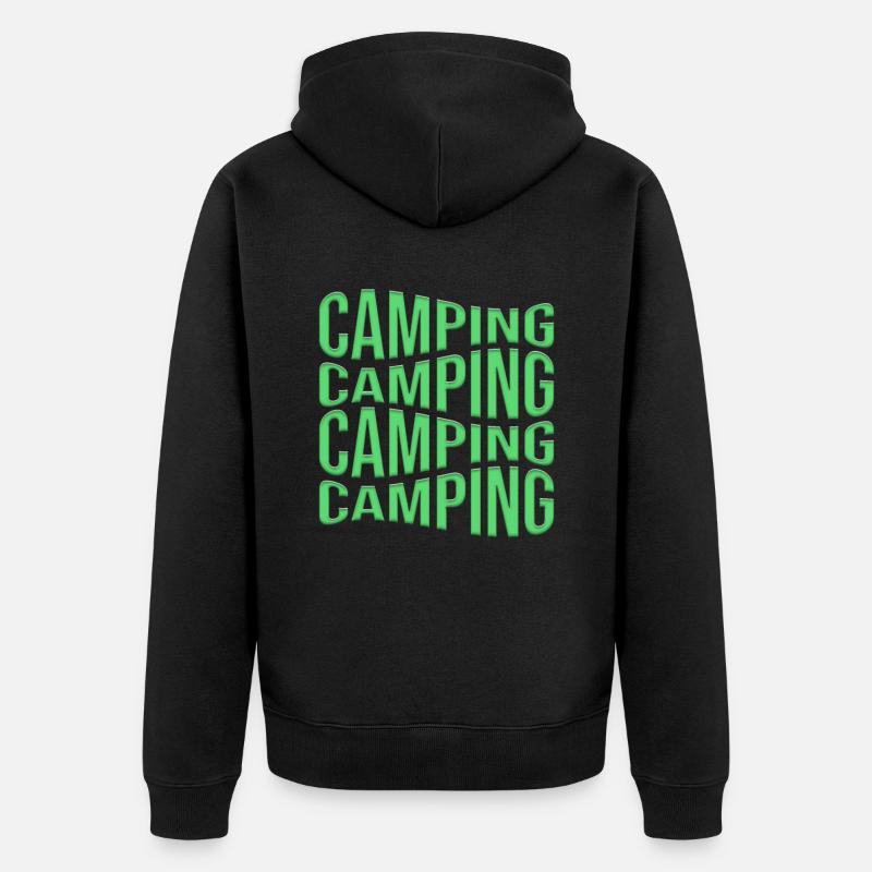 camp - Veste à capuche bio Premium Unisexe - noir