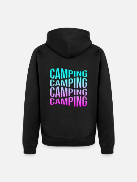 camp - Veste à capuche bio Premium Unisexe - noir