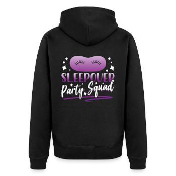 Soirée pyjama Troupe Passez la nuit - Veste à capuche bio Premium Unisexe - noir - Dos - Nico (187cm)