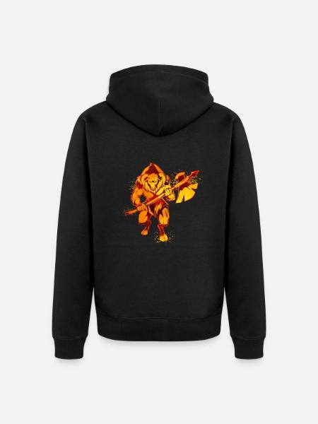 Greek mythology - Minotaur - Unisex Premium Organic Zip Hoodie - black