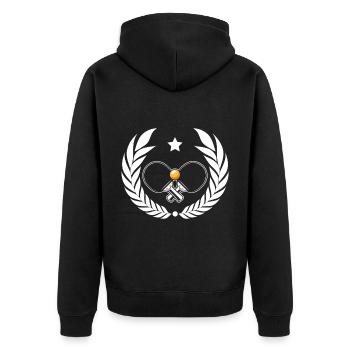 Ping-pong - Veste à capuche bio Premium Unisexe - noir - Dos - Nico (187cm)