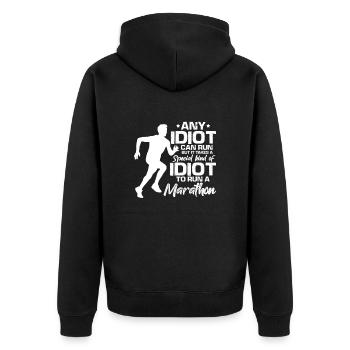 Courir - Veste à capuche bio Premium Unisexe - noir - Dos - Nico (187cm)