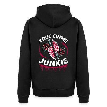 Accro au crime - Veste à capuche bio Premium Unisexe - noir - Dos - Nico (187cm)