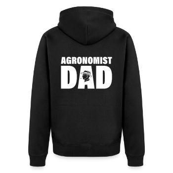 Job - Père agronome - Veste à capuche bio Premium Unisexe - noir - Dos - Nico (187cm)