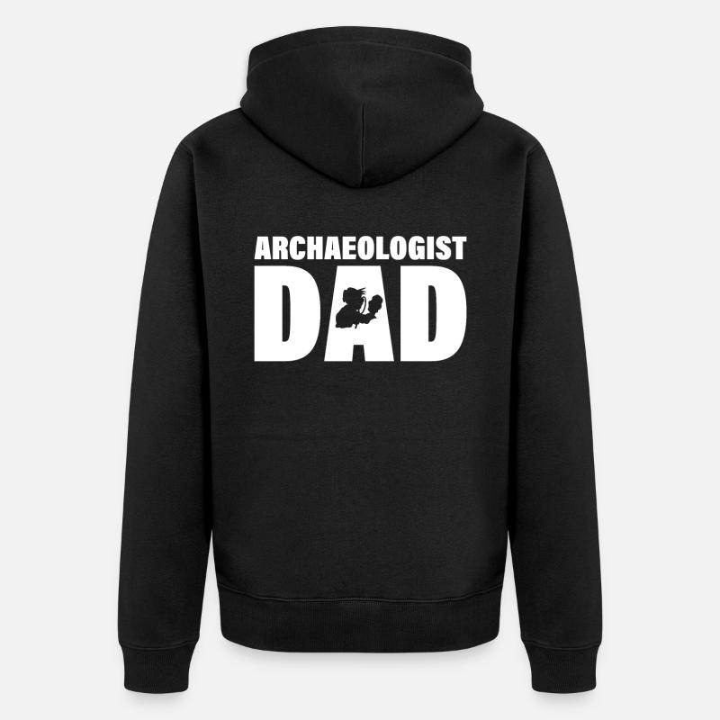 Job - Père de l’archéologue - Veste à capuche bio Premium Unisexe - noir