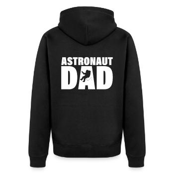 Job - Astronaute Papa - Veste à capuche bio Premium Unisexe - noir - Dos - Nico (187cm)