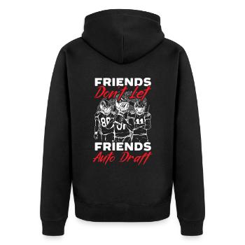 Les amis ne laissent pas les amis Football automatique - Veste à capuche bio Premium Unisexe - noir - Dos - Nico (187cm)