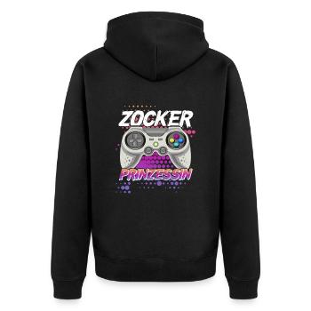 Gamer Girl Gamer Princess Gamer Girl Gaming - Veste à capuche bio Premium Unisexe - noir - Dos - Nico (187cm)