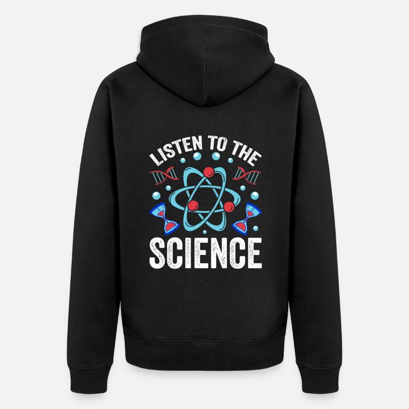 Écoutez Science Scientists Science - Veste à capuche bio Premium Unisexe - noir