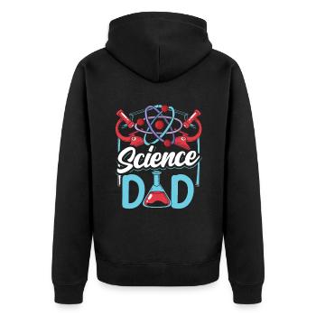 Science Papa Science Team Scientifiques - Veste à capuche bio Premium Unisexe - noir - Dos - Nico (187cm)