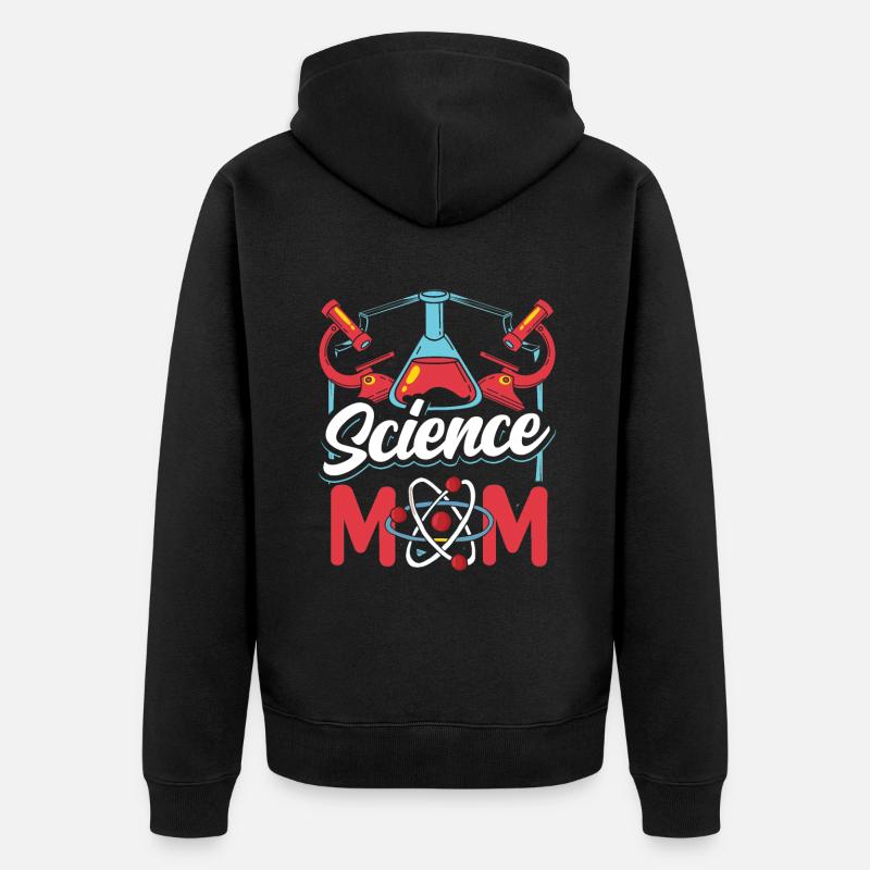 Science Mama Team Science Scientifiques - Veste à capuche bio Premium Unisexe - noir