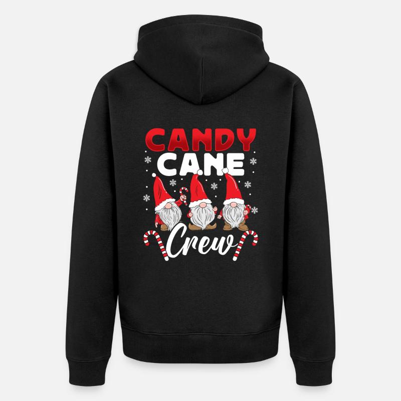 Candy Cane Crew - Veste à capuche bio Premium Unisexe - noir