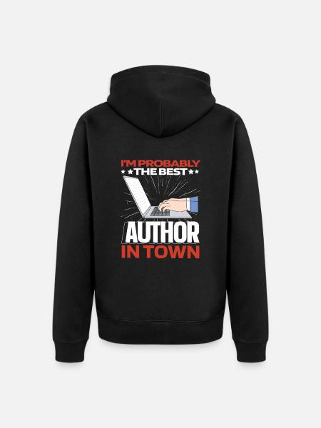 Writer Author Lustig - Unisex Premium Organic Zip Hoodie - black