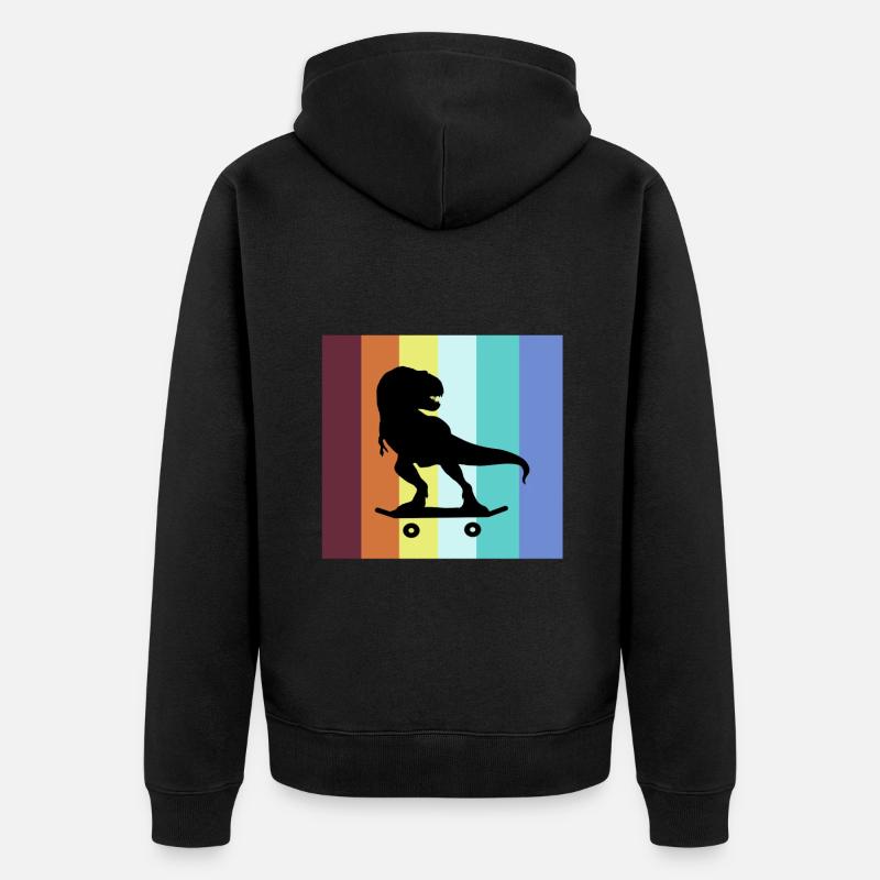 Skateboard Trex Skater Skateboard - Veste à capuche bio Premium Unisexe - noir