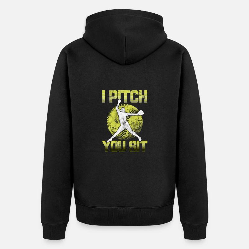 Softball - Veste à capuche bio Premium Unisexe - noir