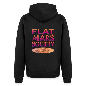 Société Flat Mars - Veste à capuche bio Premium Unisexe - noir - Dos - Nico (187cm)