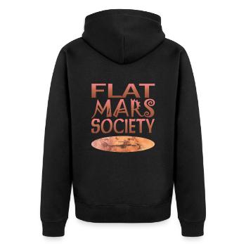 Société Flat Mars - Veste à capuche bio Premium Unisexe - noir - Dos - Nico (187cm)