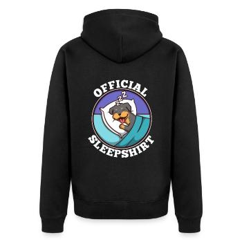 Chemise de nuit officielle Rottweiler - Veste à capuche bio Premium Unisexe - noir - Dos - Nico (187cm)