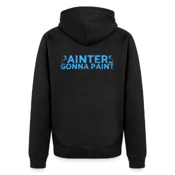 Devenir peintre Design de peinture pour peintres - Veste à capuche bio Premium Unisexe - noir - Dos - Nico (187cm)