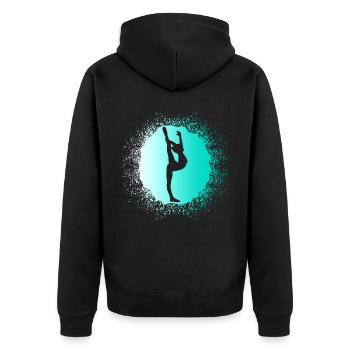 Gymnastics RSG Gymnastics Gymnast - Unisex Premium Organic Zip Hoodie - black - Back - Nico (187cm)