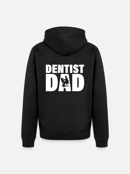 Job - Dentist Father - Unisex Premium Organic Zip Hoodie - black